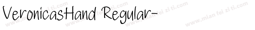 VeronicasHand Regular字体转换
